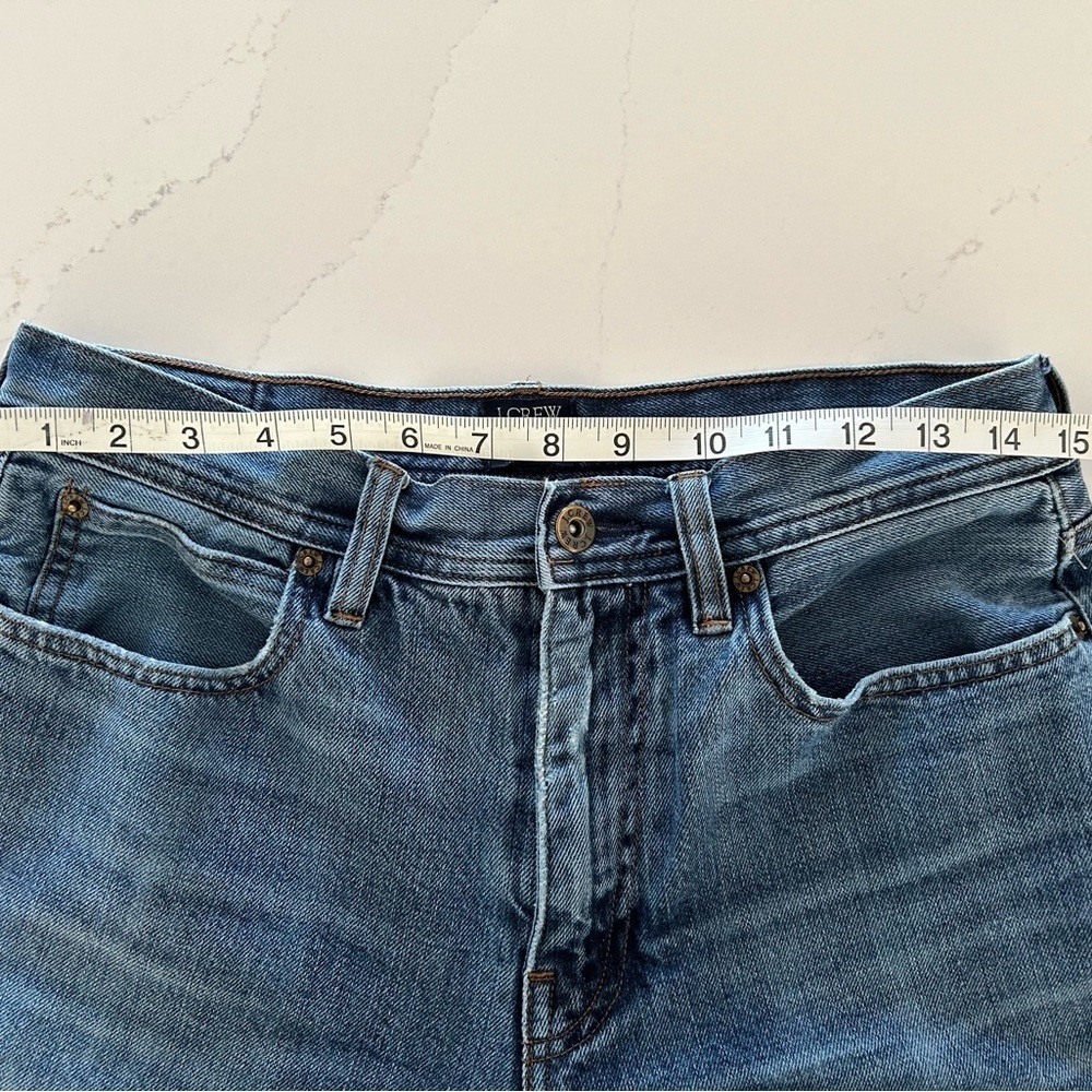 J Crew The Sutton Flannel Cotton Lined Blue Denim Medium Wash Jeans Mens 30X30 - Picture 6 of 6
